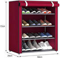 Detachable Multi-Layer Shoe Rack Organizer – Non-Woven Shoe Cabinet, 3 to 9 Layers