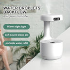 Smooth Sailing Antigravity Humidifier – Ultra-Quiet Mist Diffuser with Water Drop Light Effects