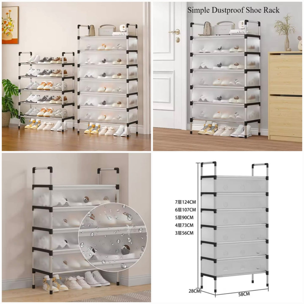 Modern Multi-Layer Shoe Storage Rack – 5 to 7 Layer Shoe Organizer
