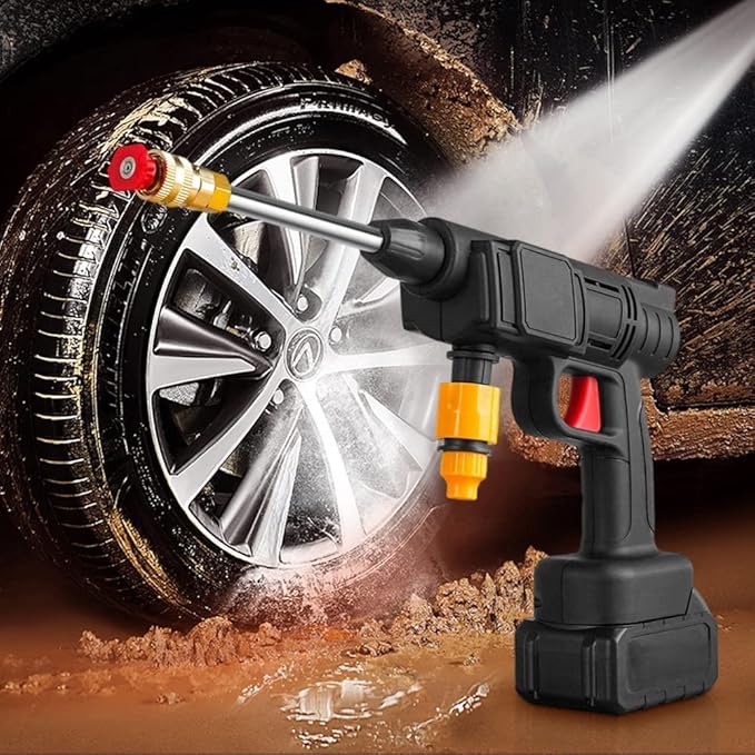48V Wireless Automatic Cordless Car Wash Spray Gun – High Pressure Lithium Battery