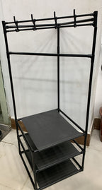 Multifunctional Corner Coat Rack – Nail-Free Wall-Mounted Storage Organizer, Waterproof & Durable