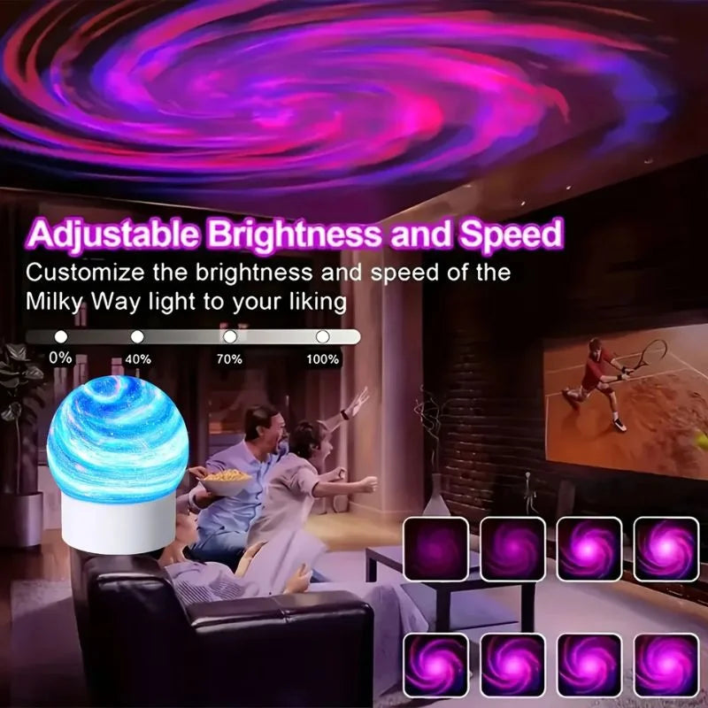 2-in-1 Ocean Wave & Northern Aurora Projector Light – 16-Color RGB Mood Lamp