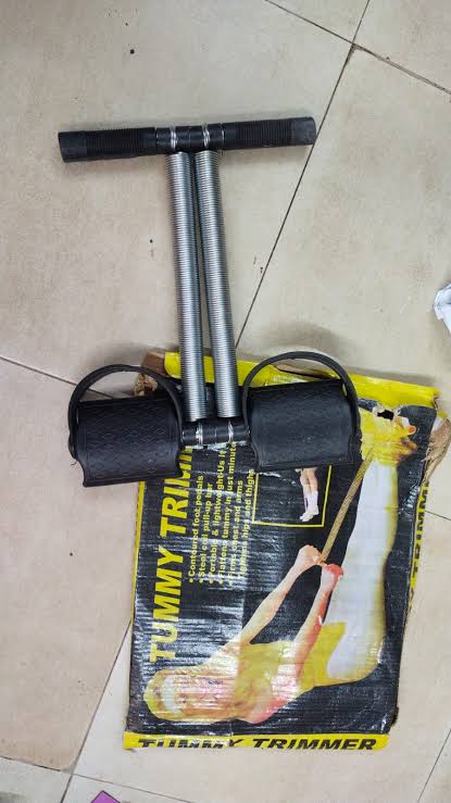 Tummy Trimmer Double Spring Resistance Trainer – Home Gym Abdominal Exercise Equipment