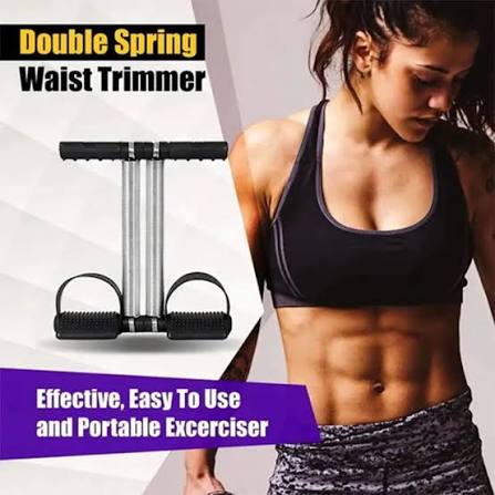 Tummy Trimmer Double Spring Resistance Trainer – Home Gym Abdominal Exercise Equipment
